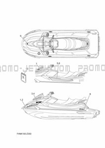 GRAPHIQUE pour Yamaha 2024 WaveRunner VX Limited (VX1050A-A)