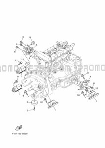 ENGINE MOUNT pour Yamaha 2024 WaveRunner VX-C (VX1050G-A)