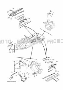 HULL & DECK pour Yamaha 2024 WaveRunner VX-C (VX1050G-A)