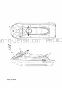 GRAPHIQUE pour Yamaha 2024 WaveRunner VX-C (VX1050G-A)