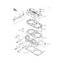 Cylinder Head/Cylinder pour Kawasaki 1992 750 SS