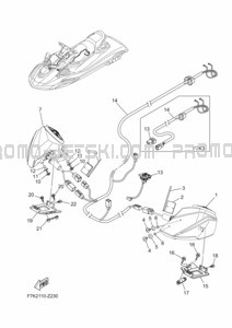 ELECTRICAL 4 pour Yamaha 2024 WaveRunner FX HO (FX1900C)