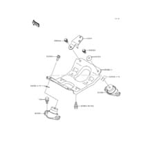 Engine Mount pour Kawasaki 1992 750 SS