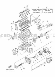 REPAIR KIT 1 pour Yamaha 2024 WaveRunner FX HO (FX1900C)