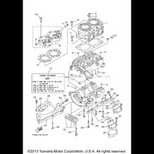 CYLINDER CRANKCASE pour Yamaha 2000 WaveRunner XL 700 (XL700Y) 2000