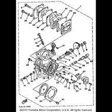 CARBURETOR pour Yamaha 1991 WaveRunner SUPER JET - SJ650P - 1991