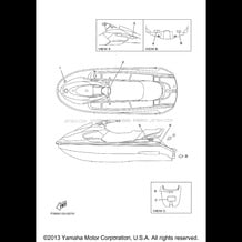 IMPORTANT LABELS pour Yamaha 2000 WaveRunner XL700 - XL700Y - 2000