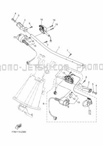 STEERING 1 pour Yamaha 2024 VX1900B-A