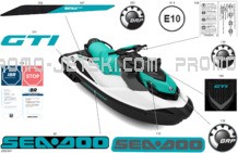 Body - Decals pour Sea-Doo 2023 GTI 130