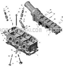 ROTAX - Cylinder Head pour Sea-Doo 2023 GTI SE 130