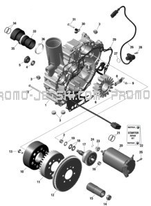 ROTAX - Magneto and Electric Starter With IDF pour Sea-Doo 2023 GTX 170