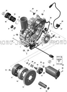 ROTAX - Magneto and Electric Starter pour Sea-Doo 2023 GTX 230