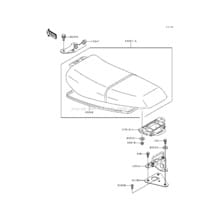 Seat(KAW22251 94) pour Kawasaki 1992 750 SS