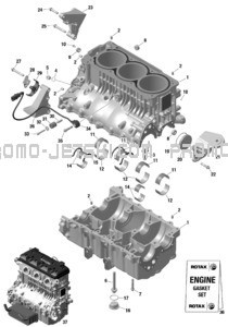 ROTAX - Crankcase pour Sea-Doo 2023 GTX LIMITED 300