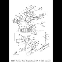 EXHAUST 1 pour Yamaha 2000 WaveRunner XL800 - XA800Y - 2000