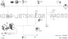 Electric - Main Harness -  278003892 pour Sea-Doo 2023 GTX PRO 130
