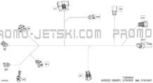Electric - Steering Wiring Harness - 278003894 pour Sea-Doo 2023 GTX PRO 130