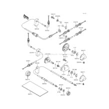 Cables pour Kawasaki 1992 750 SX