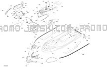 Body - System pour Sea-Doo 2023 GTX PRO 130 iBR