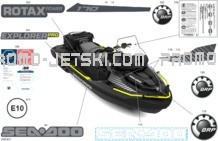 Body - Decals pour Sea-Doo 2023 EXPLORER PRO 170