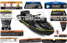 Body - Warning Decals pour Sea-Doo 2023 EXPLORER PRO 170