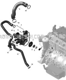 ROTAX - Engine Cooling pour Sea-Doo 2023 RXP X 300