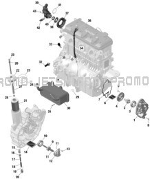 ROTAX - Engine Lubrication pour Sea-Doo 2023 RXP X 300 SPECIAL SERIES