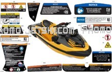 Body - Warning Decals pour Sea-Doo 2023 RXT X 300