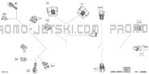 Electric - Steering Wiring Harness - 278003904 - Model With VIP Hi-End Gauge pour Sea-Doo 2023 RXT X 300