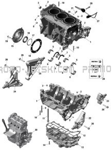 ROTAX - Crankcase pour Sea-Doo 2023 SPARK 60