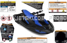 Body - Warning Decals pour Sea-Doo 2023 SPARK 90 - 2UP