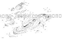 Body - System pour Sea-Doo 2023 SPARK 90 - 3UP