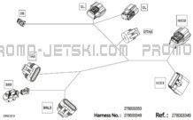 Electric - Steering Wiring Harness - 278003349 - Package BASE Without IBR pour Sea-Doo 2023 SPARK 90 - 3UP