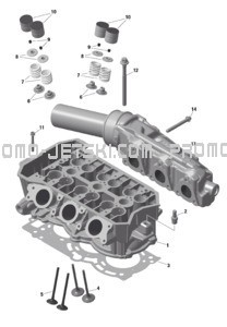 ROTAX - Cylinder Head pour Sea-Doo 2023 SPARK TRIXX - 2UP
