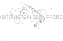 Engine - Exhaust pour Sea-Doo 2023 SPARK TRIXX - 3UP