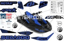 Body - Decals pour Sea-Doo 2023 SPARK TRIXX - 3UP