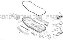 Body - Hull pour Sea-Doo 2023 SPARK TRIXX - 3UP