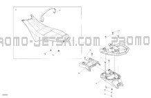 Body - Seat - Manta Green pour Sea-Doo 2023 SPARK TRIXX - 3UP
