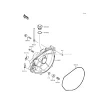 Engine Cover(s) pour Kawasaki 1992 750 SX