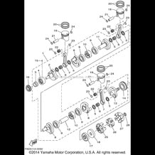 CRANKSHAFT PISTON pour Yamaha 2001 WaveRunner GP1200R - GP1200AZ - 2001