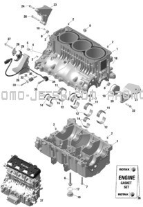 ROTAX - Crankcase pour Sea-Doo 2023 FISH PRO SPORT 170