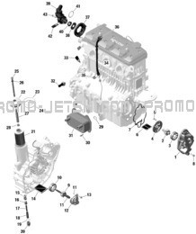 ROTAX - Engine Lubrication pour Sea-Doo 2023 FISH PRO SPORT 170
