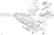 Body - Hull pour Sea-Doo 2023 FISH PRO SPORT 170