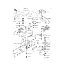 Handle Pole(JS750-A1/A2/A3) pour Kawasaki 1992 750 SX