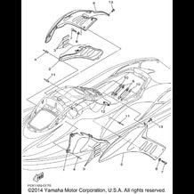 ENGINE HATCH 1 pour Yamaha 2001 WaveRunner GP1200R - GP1200AZ - 2001