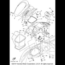 ENGINE HATCH 2 pour Yamaha 2001 WaveRunner GP1200R - GP1200AZ - 2001