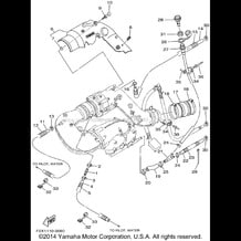 EXHAUST 2 pour Yamaha 2001 WaveRunner GP1200R - GP1200AZ - 2001