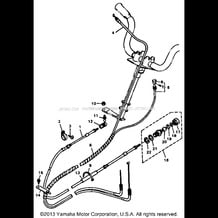 CONTROL CABLE pour Yamaha 1987 WaveRunner WR500H - 1987