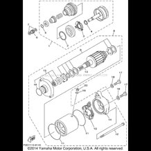 STARTING MOTOR pour Yamaha 2001 WaveRunner GP 1200 R (GP1200AZ) 2001