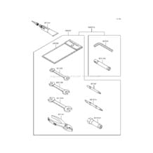 Owner's Tools pour Kawasaki 1992 750 SX